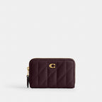 Coach Essential Small Zip Around Card Case With Pillow Quilting