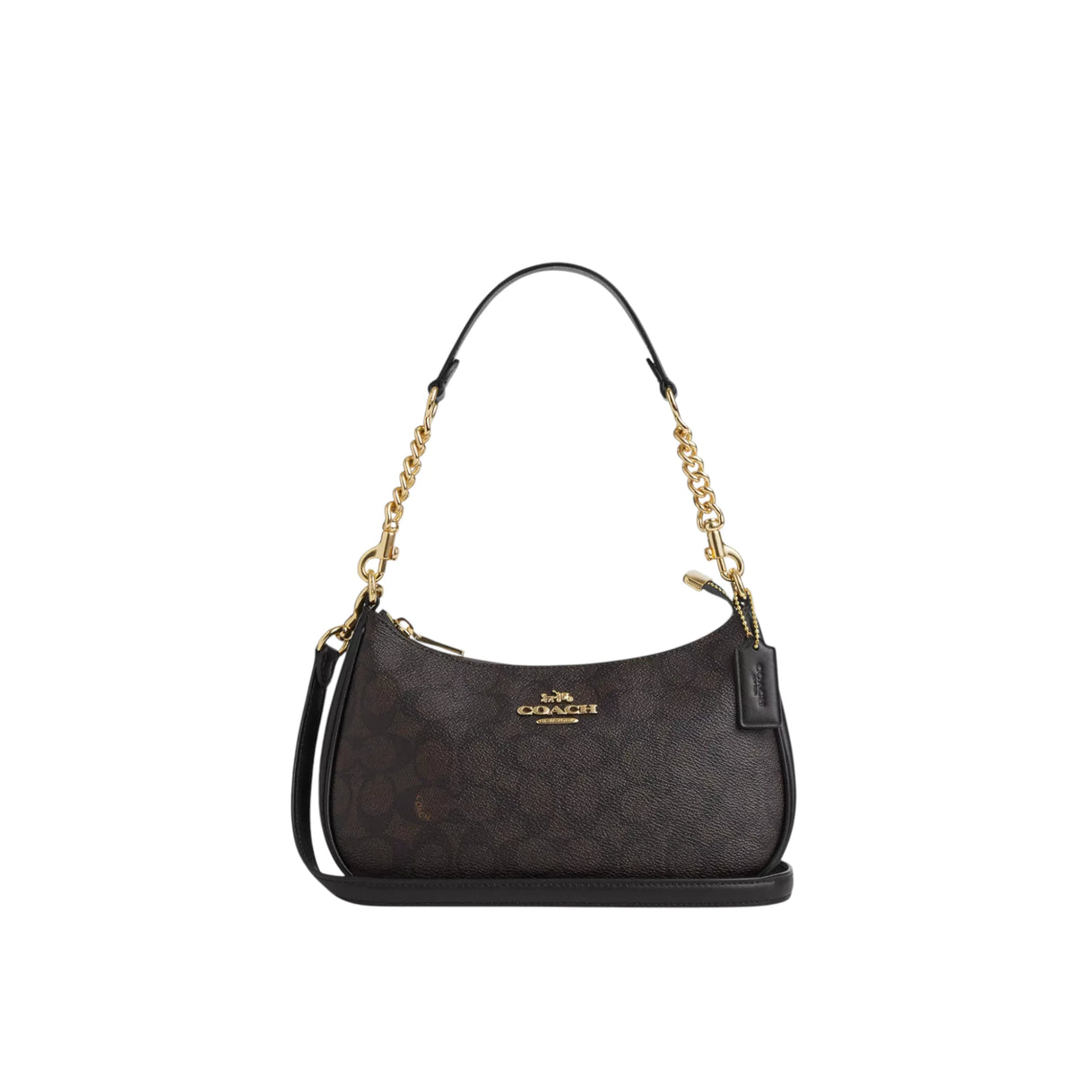 Coach Teri Shoulder Bag – Adjustable Crossbody in Signature Canvas 