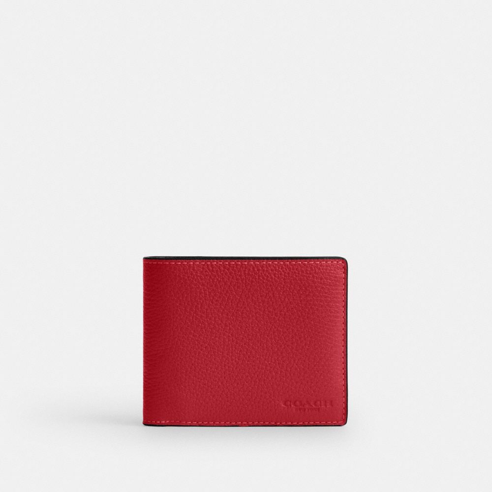 Coach 3-In-1 Wallet In Pebbled Leather