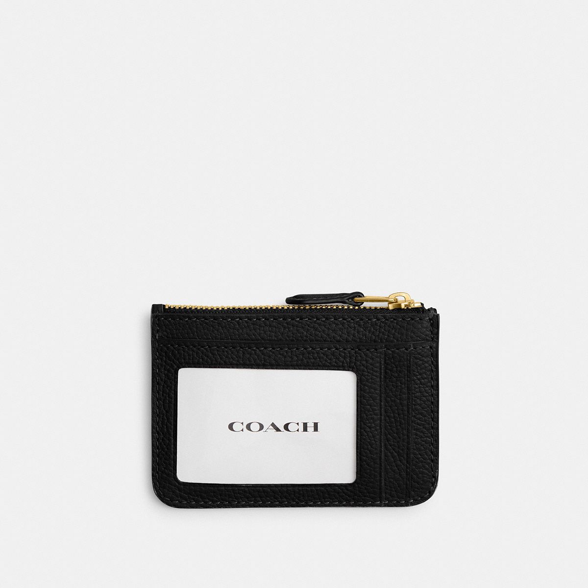Coach Essential Mini Id Card Case Brass/Black
