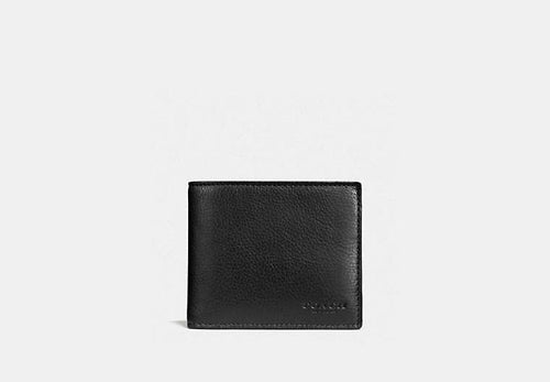 Coach 3-In-1 Wallet Smooth Calf Leather Black