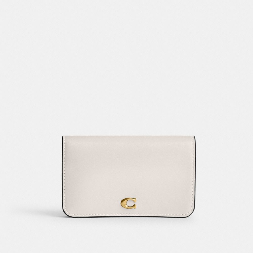 Coach Essential Slim Card Case Classic Brass/Chalk