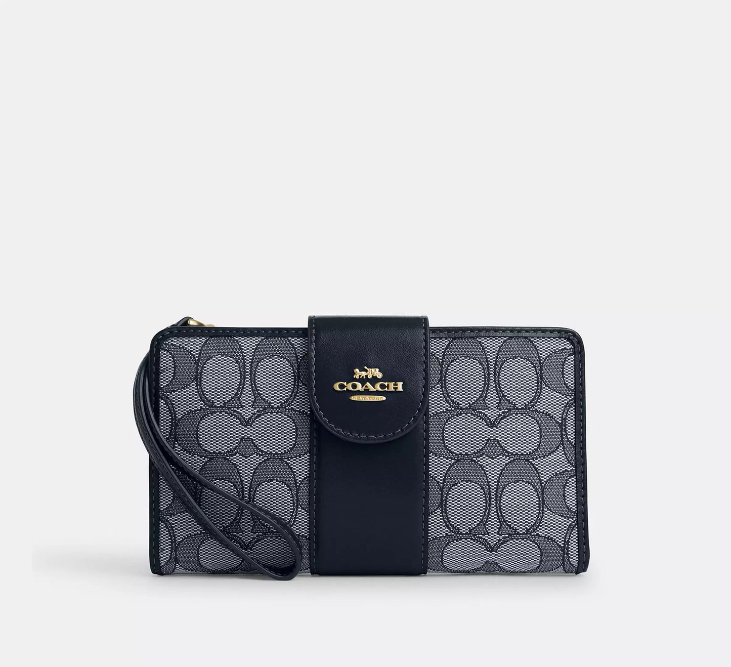 Coach Phone Wallet In Colorblock Signature Canvas
