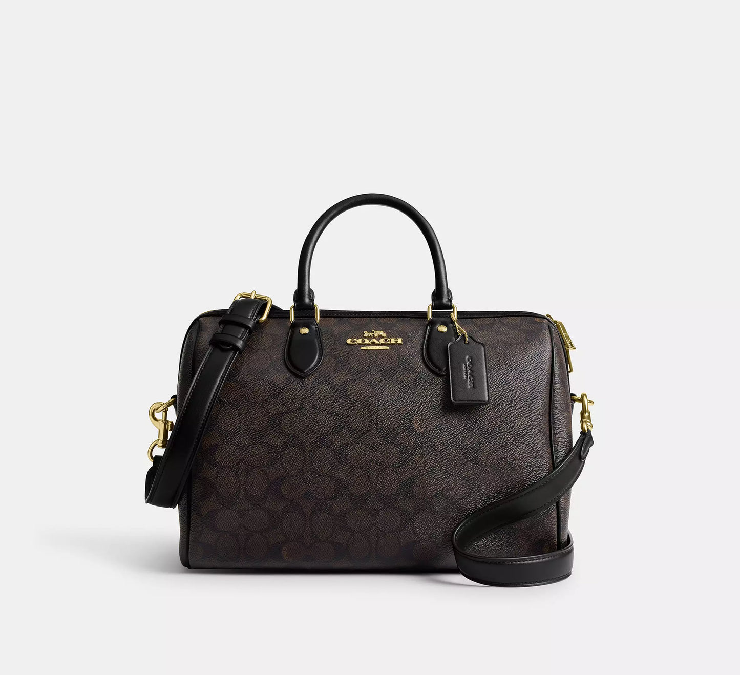 Coach Rowan Large Satchel Bag In Signature Canvas