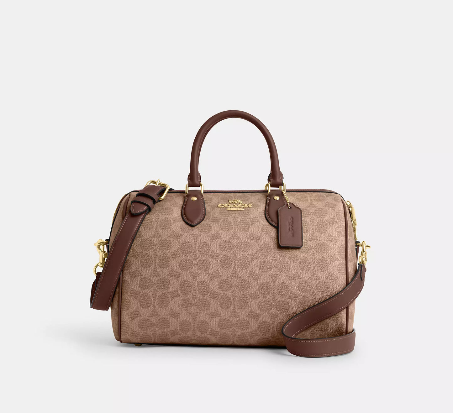 Coach Rowan Large Satchel Bag In Signature Canvas
