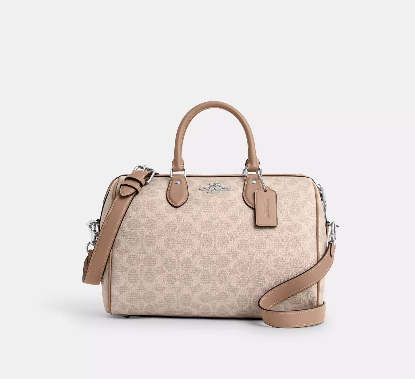 Coach Rowan Large Satchel Bag In Signature Canvas