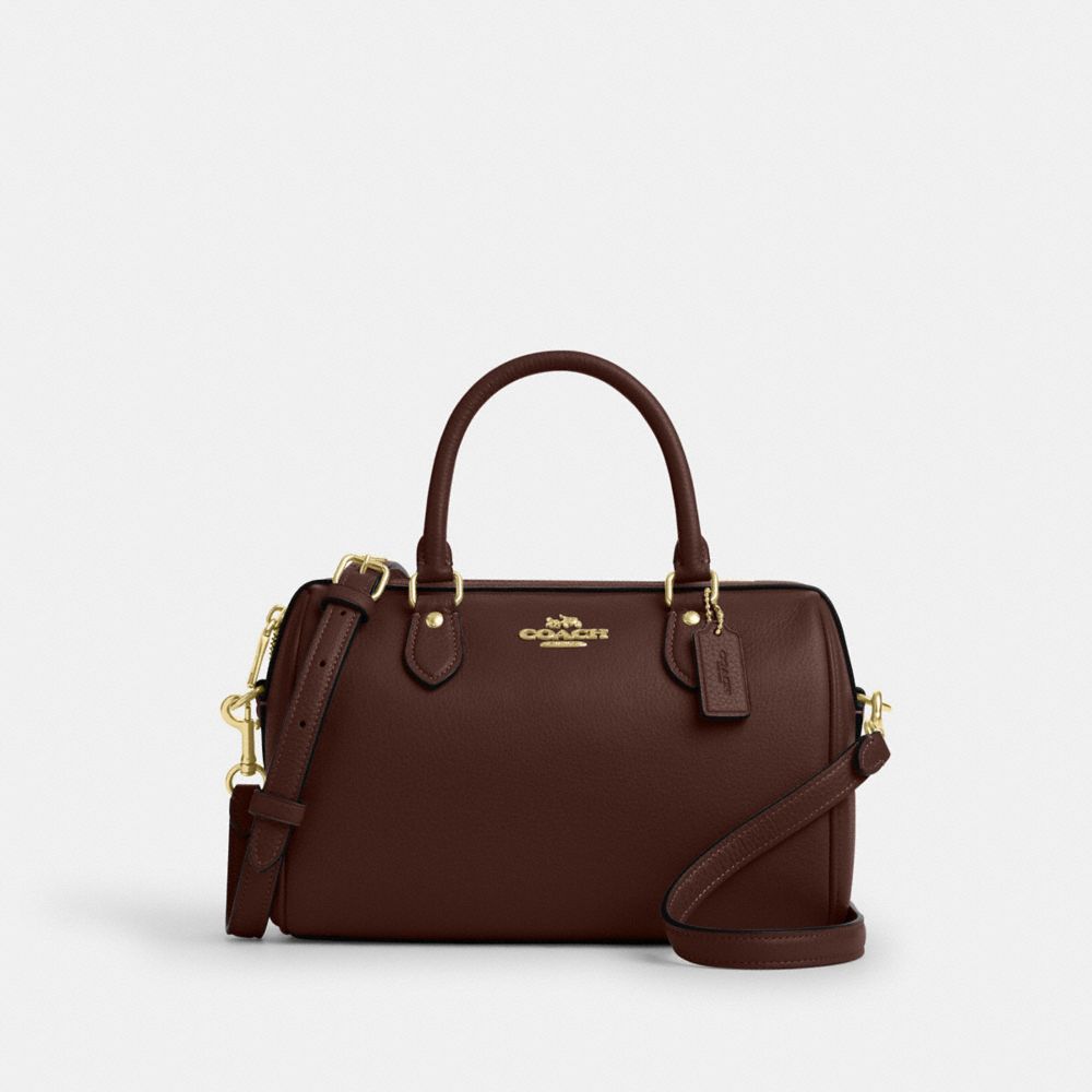 Coach Rowan Satchel Gold/Maple