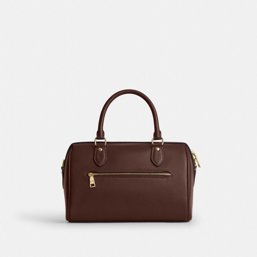 Coach Rowan Satchel Gold/Maple