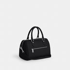 Coach Rowan Satchel Silver/Black