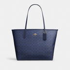 City Tote Signature Gold/Navy