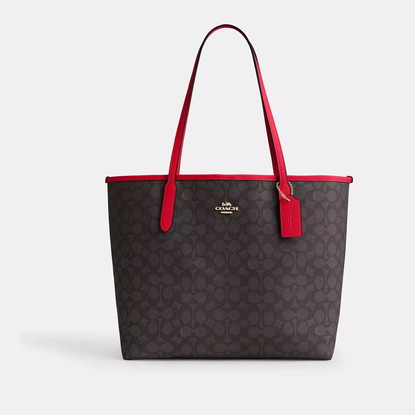 Coach City Tote Bag In Signature Canvas