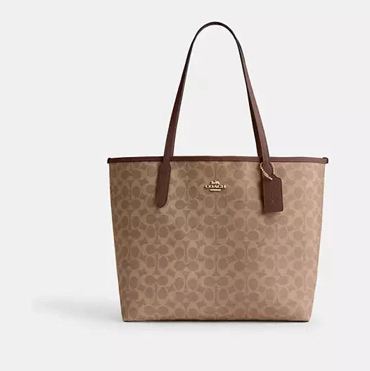 Coach City Tote Bag In Signature Canvas