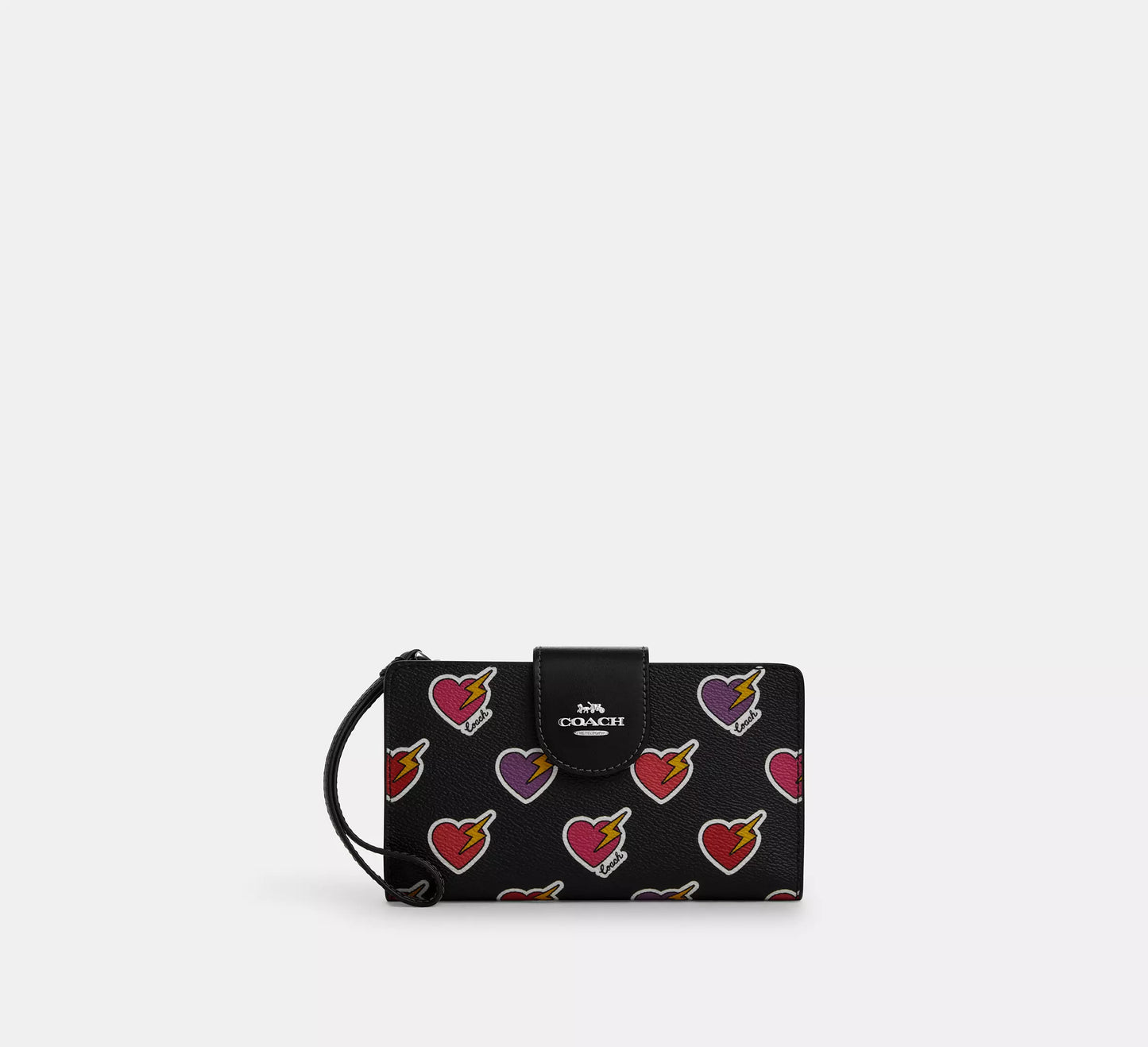 Coach Phone Wallet In Colorblock Signature Canvas