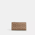 Cartera fina con cremallera de Coach en lona distintiva 