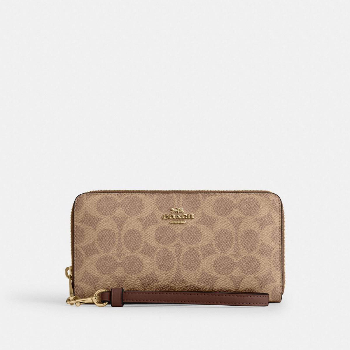 Long Zip Tan/Brown