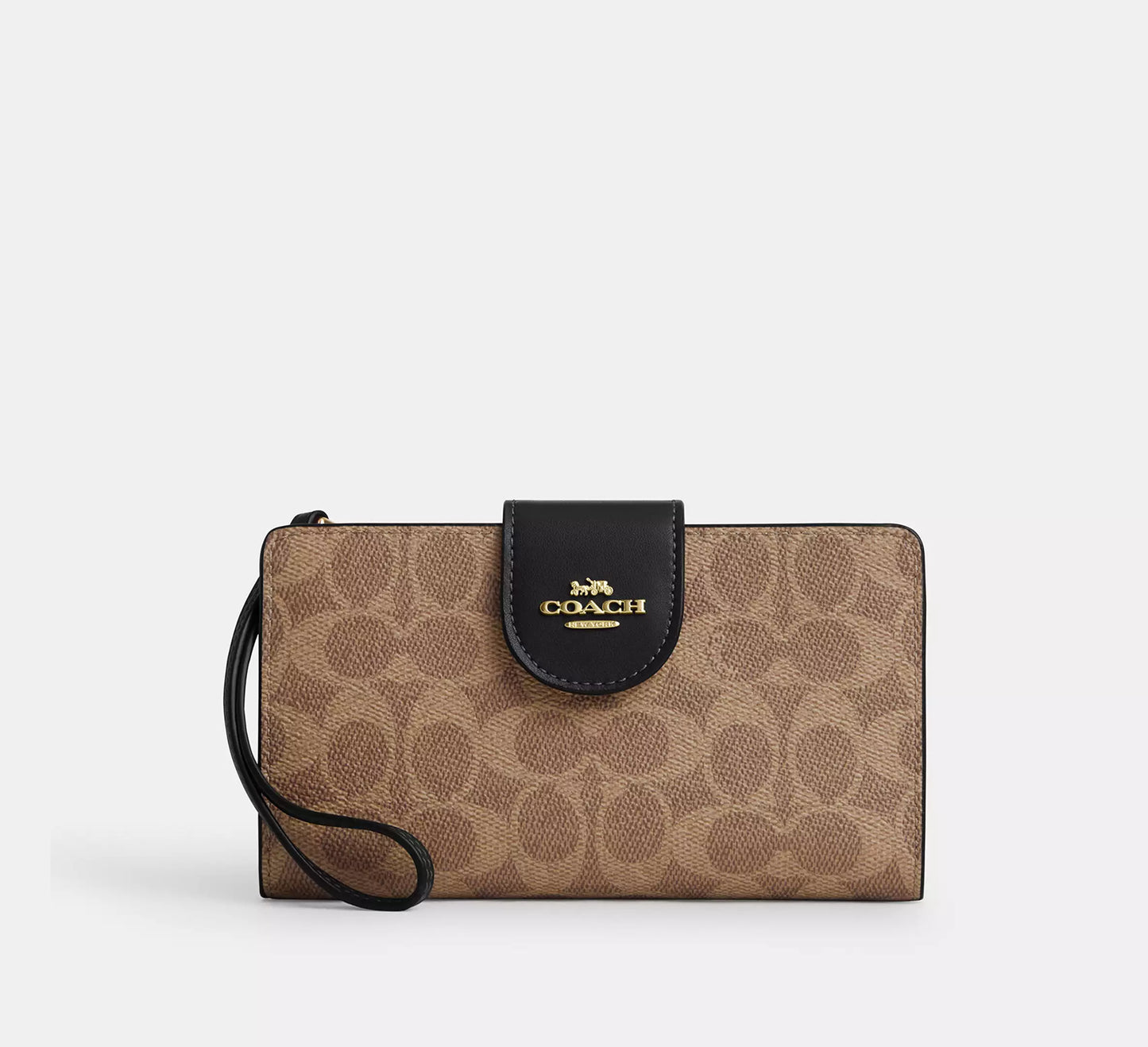 Coach Phone Wallet In Colorblock Signature Canvas