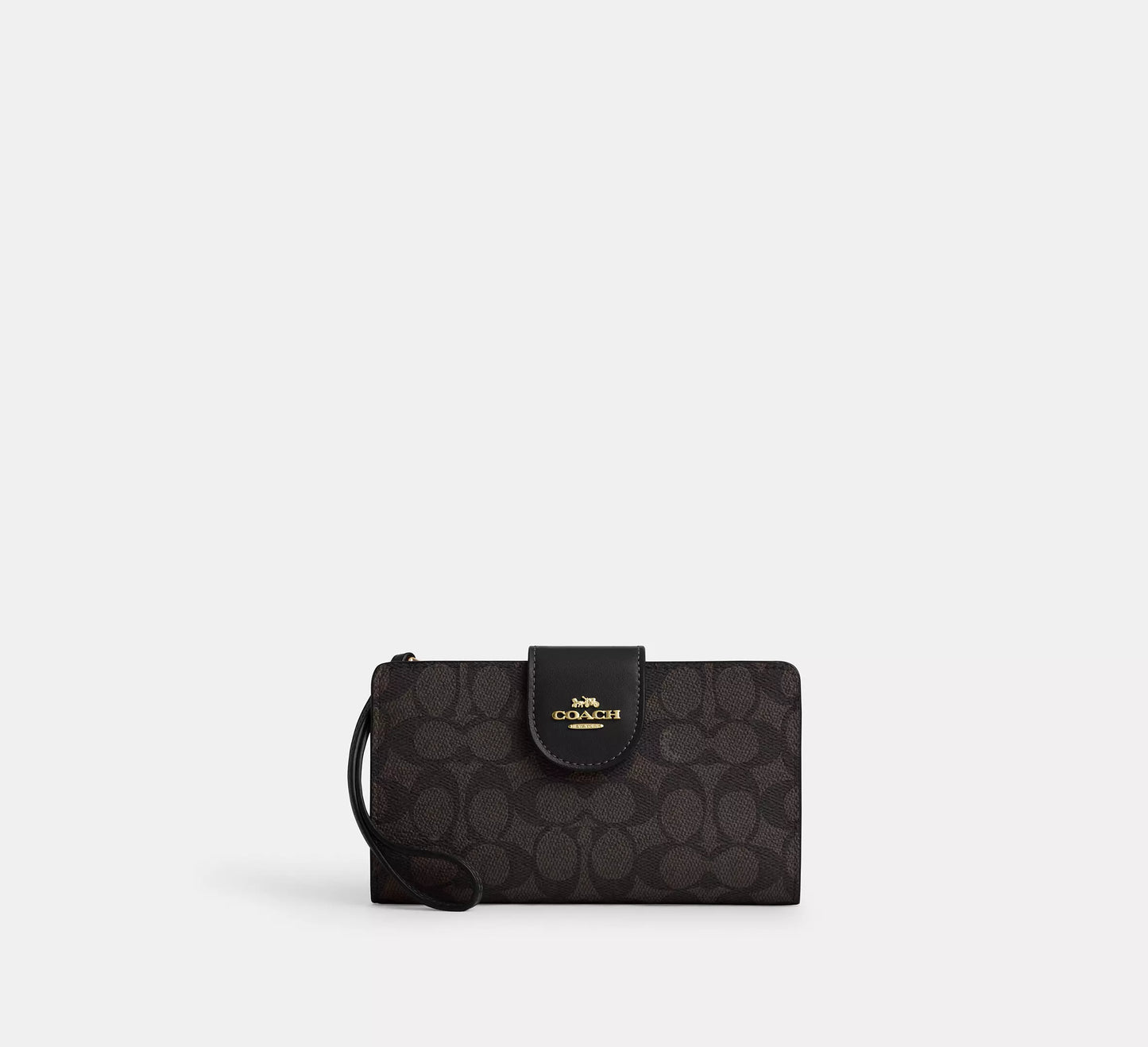 Coach Phone Wallet In Colorblock Signature Canvas