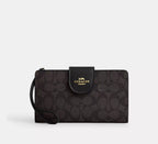 Coach Phone Wallet In Colorblock Signature Canvas