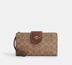 Coach Phone Wallet In Colorblock Signature Canvas