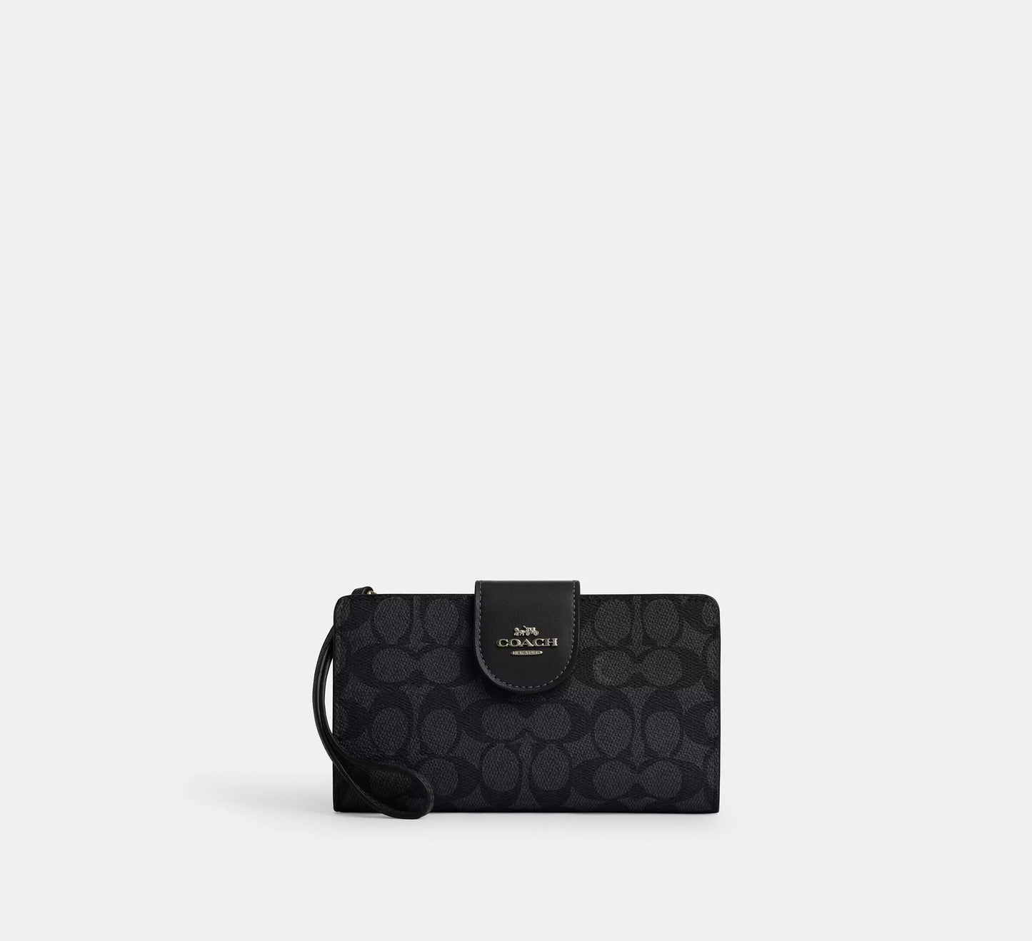Coach Phone Wallet In Colorblock Signature Canvas