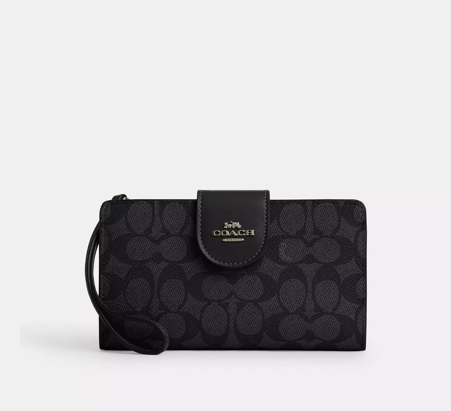 Coach Phone Wallet In Colorblock Signature Canvas