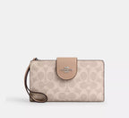 Coach Phone Wallet In Colorblock Signature Canvas