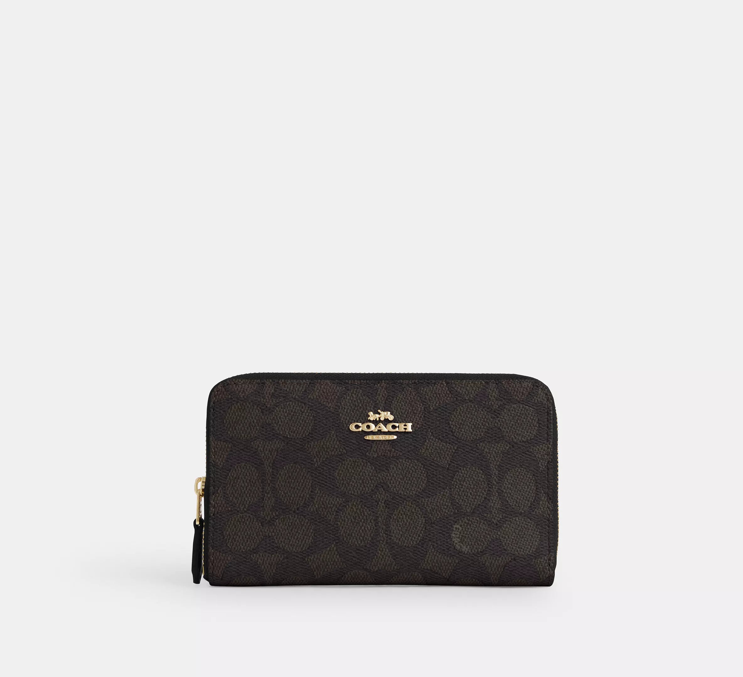 Cartera mediana con cremallera y portadocumentos Coach 