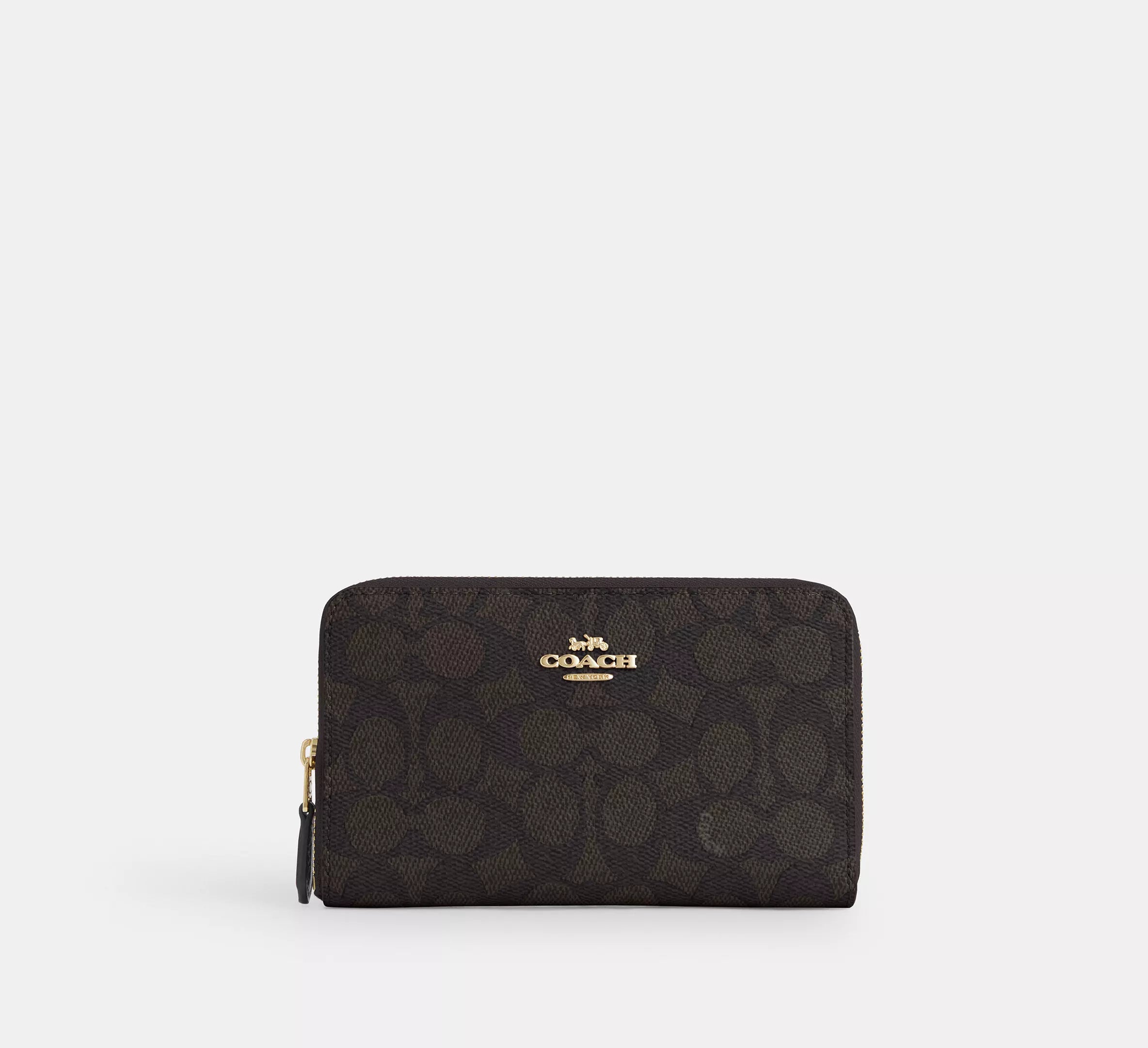 Cartera mediana con cremallera y portadocumentos Coach 