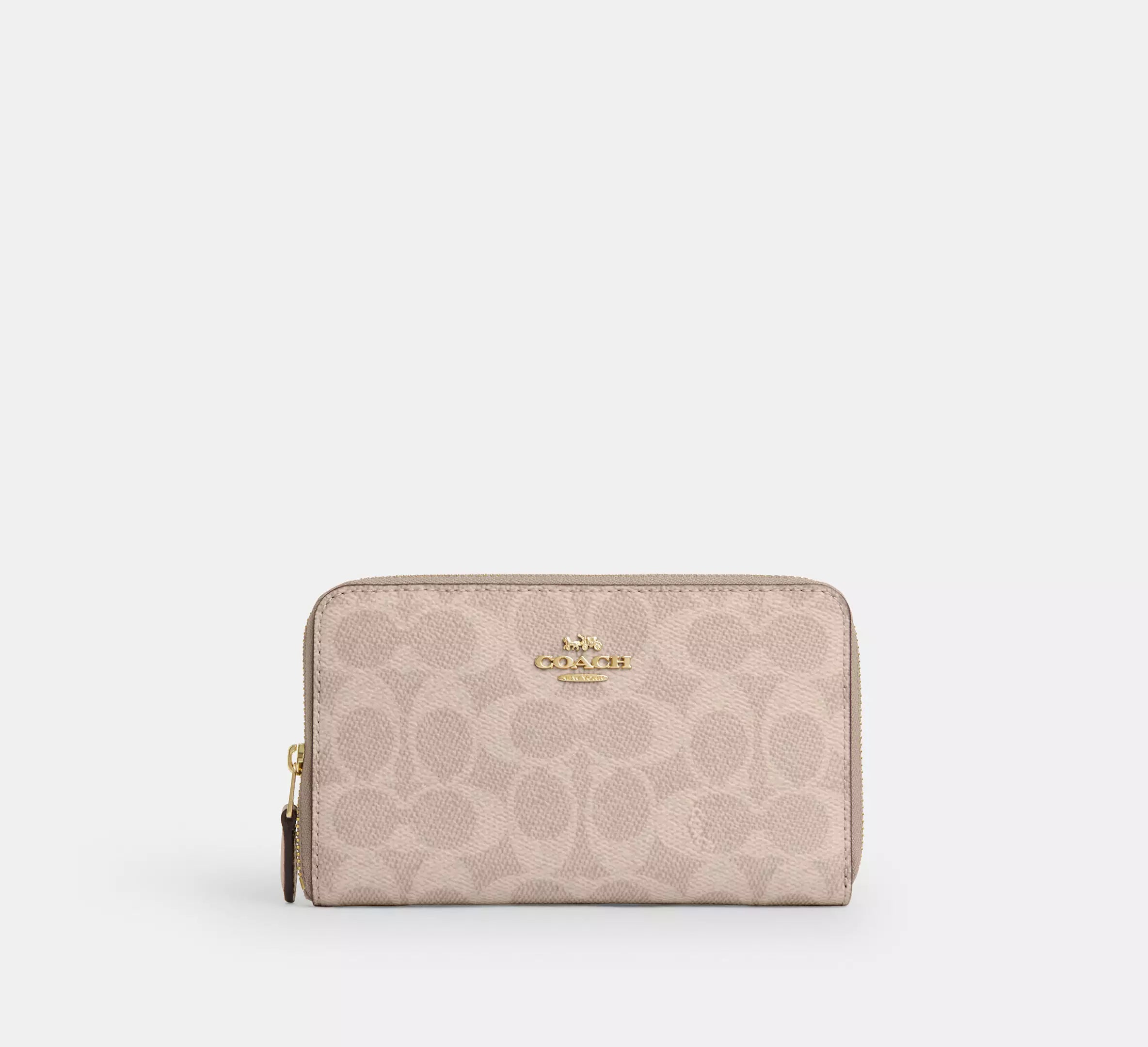 Cartera mediana con cremallera y portadocumentos Coach 