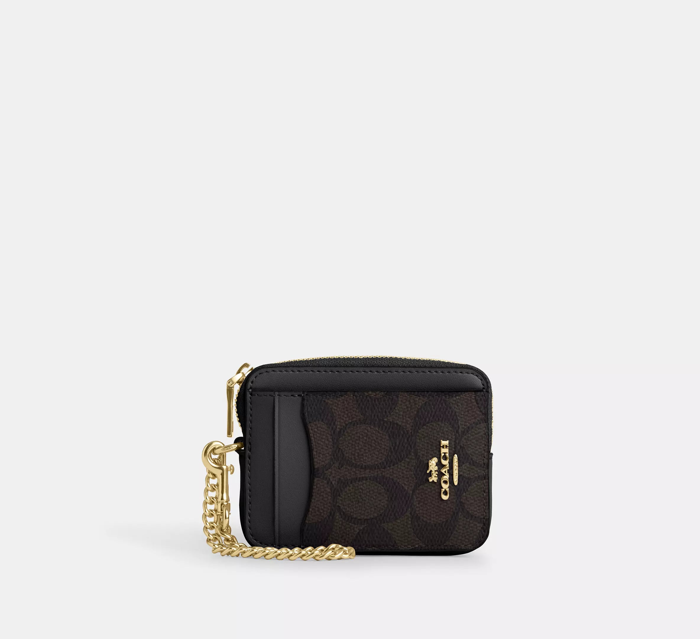 Estuche para tarjetas con cremallera Coach