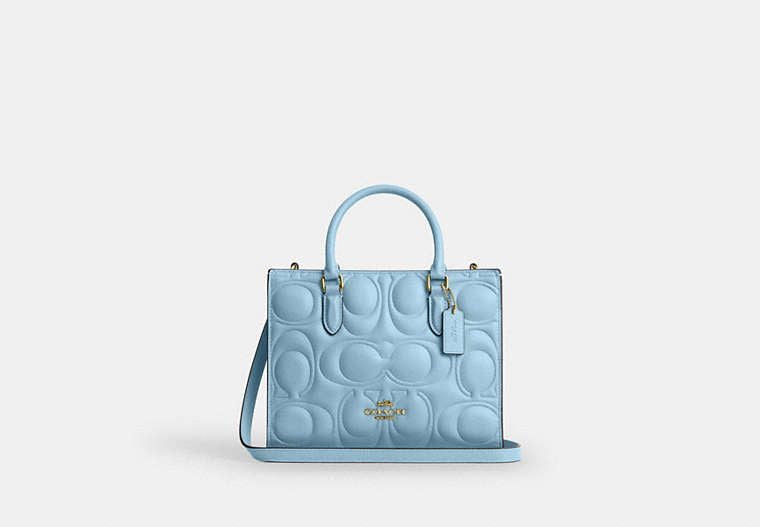 Coach Maggie Small Tote Bag - Gold/Azure