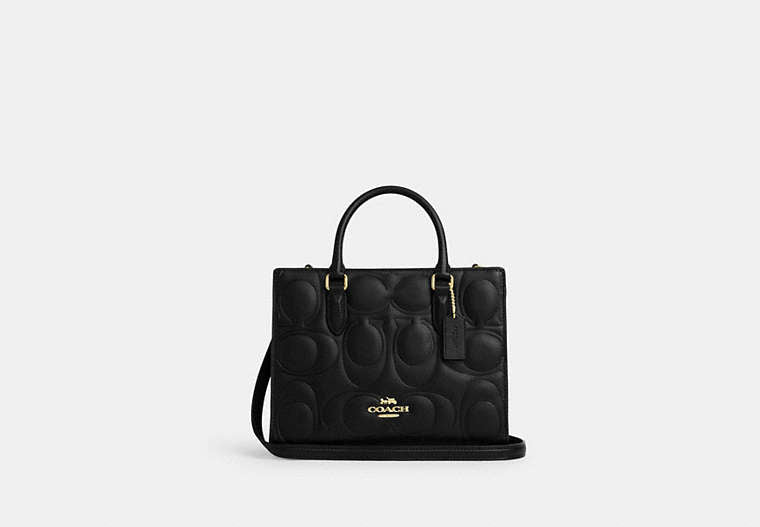 Coach Maggie Small Tote Bag - Gold/Black