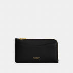 Coach New York Zip Card Case - Brass/Black