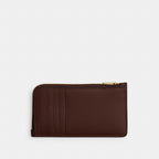 Coach New York Zip Card Case - Brass/Maple
