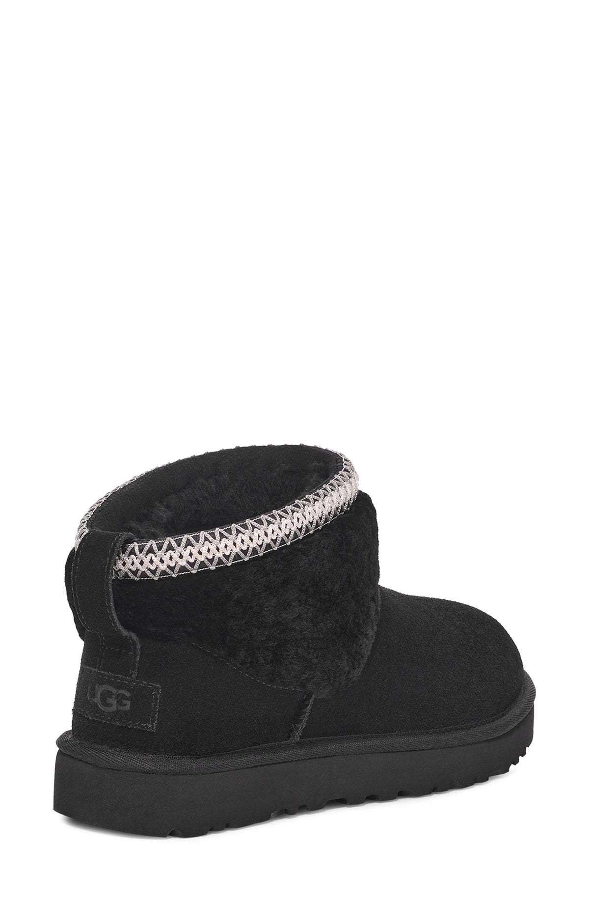 UGG Classic Ultra Mini Max Curly Boot - Black