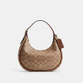 Coach Emily Shoulder Bag In Signature Canvas - gold/tan/brown
