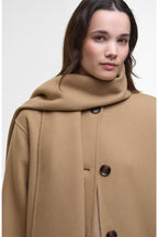 Barbour Women's Clementine Scarf Detail Wool Blend Coat