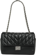 Karl Lagerfeld Agyness Large Leather Shoulder Bag