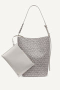 DKNY Avril Logo Bucket Bag - White
