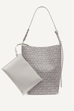DKNY Avril Logo Bucket Bag - White