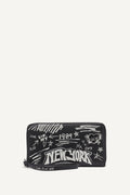DKNY Bryar Large Zip Around Wallet With Wristlet - Black