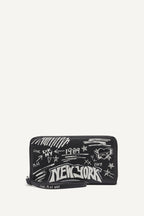 DKNY Bryar Large Zip Around Wallet With Wristlet - Black