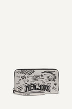 DKNY Bryar Large Zip Around Wallet With Wristlet - Marshmallow