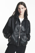 DKNY Women's Faux Leather Bomber