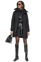 DKNY Women's Hooded Stand Collar Puffer