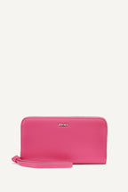 DKNY Paula Large Zip Around Wallet - Hot Pink