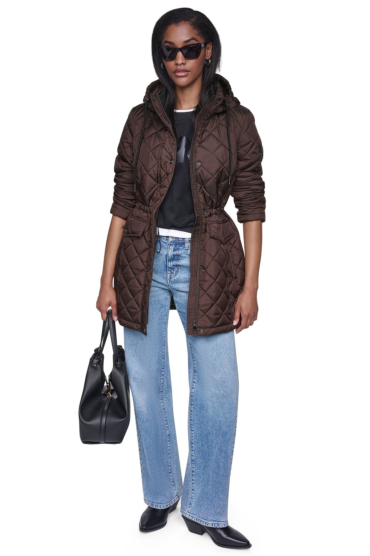 DKNY Women's Quilted Anorak