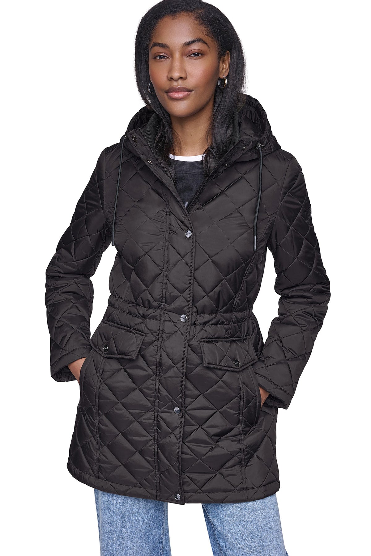 DKNY Women's Quilted Anorak