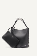 DKNY Riona Chain-Trimmed Bucket Bag - Black