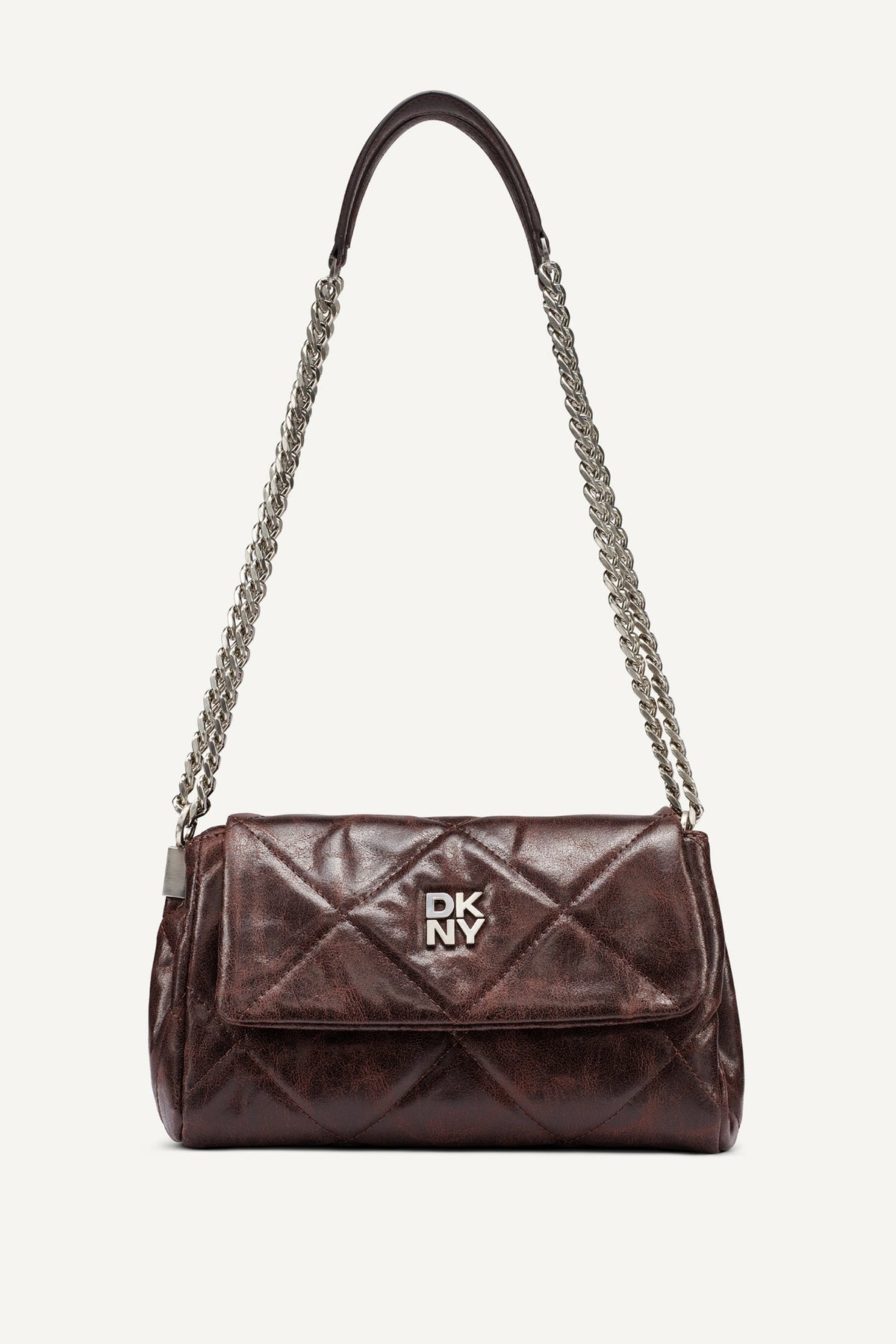 DKNY Soho Small Flap Crossbody Bag - Coffee Bean